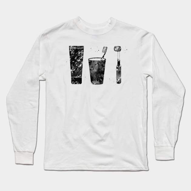 Dental care tools Long Sleeve T-Shirt by erzebeth